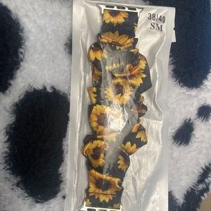 Sunflower print Apple Watch band